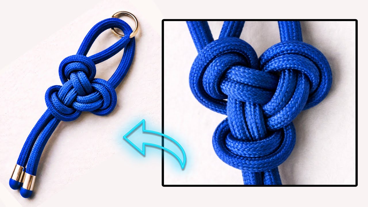 A quick way to make a luxurious rope keychain in less than a minute