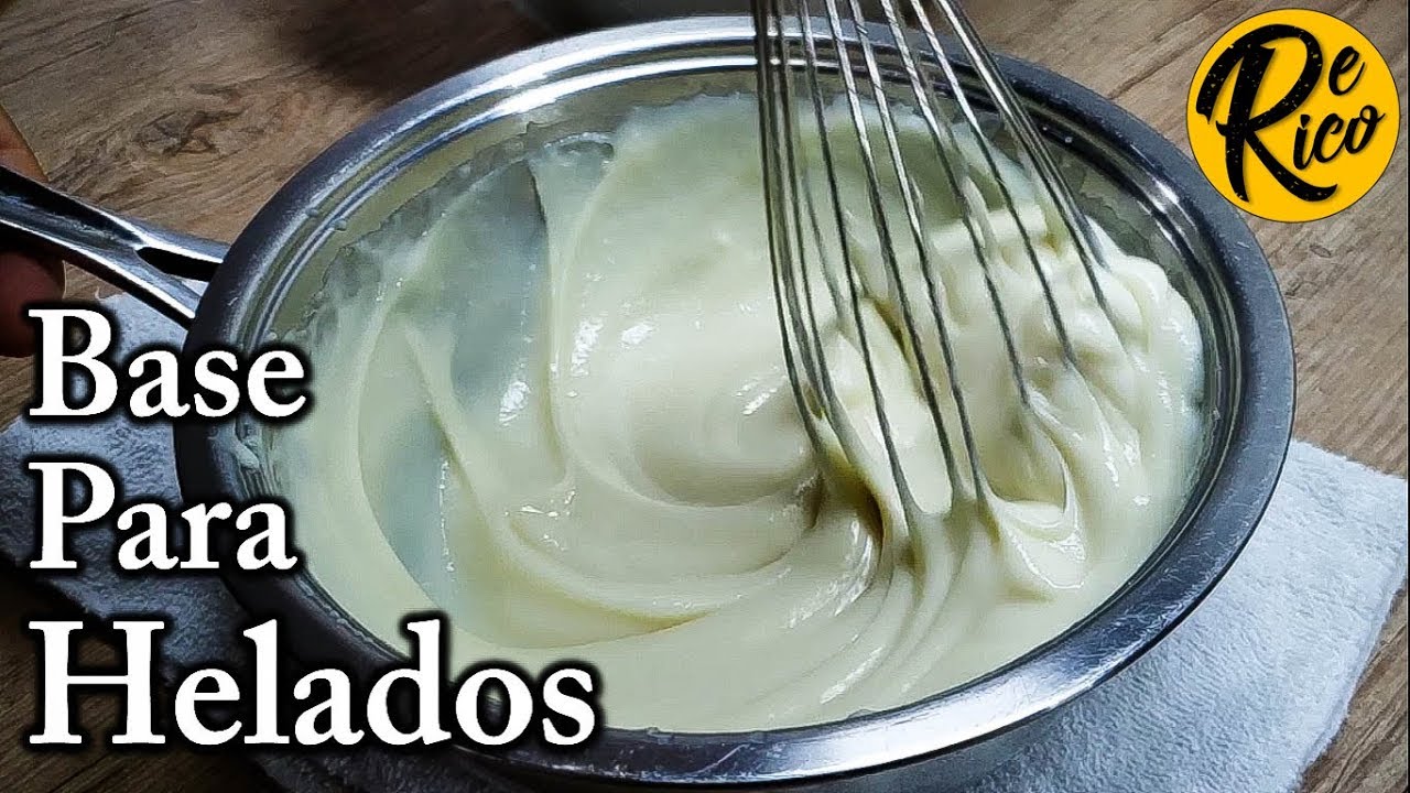 crema base para helados super fácil y muy rica - base para helados cremosos