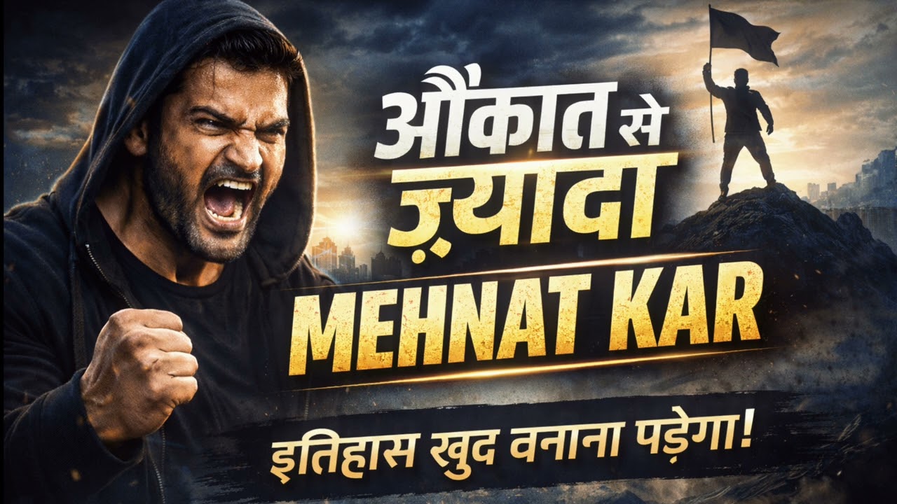 औकात से ज़्यादा मेहनत कर💪 | Powerful Motivational Song | Hard Work Motivation 2026
