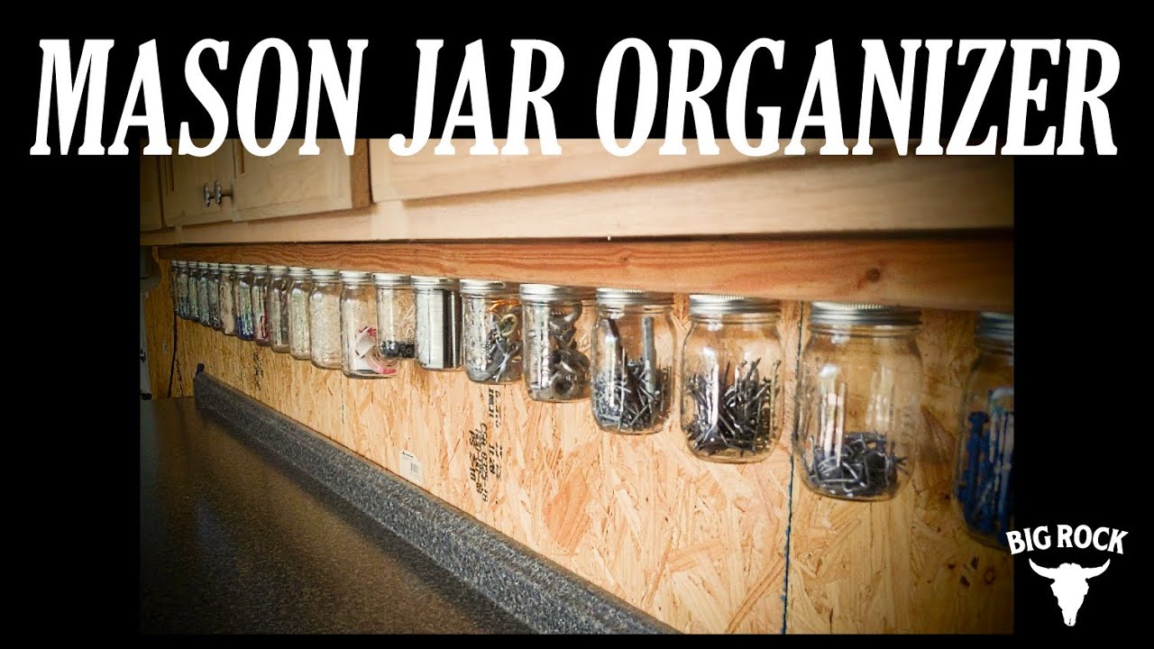 DIY Mason Jar Organizer for Screws and Bolts | Easy Workshop Storage Hack
