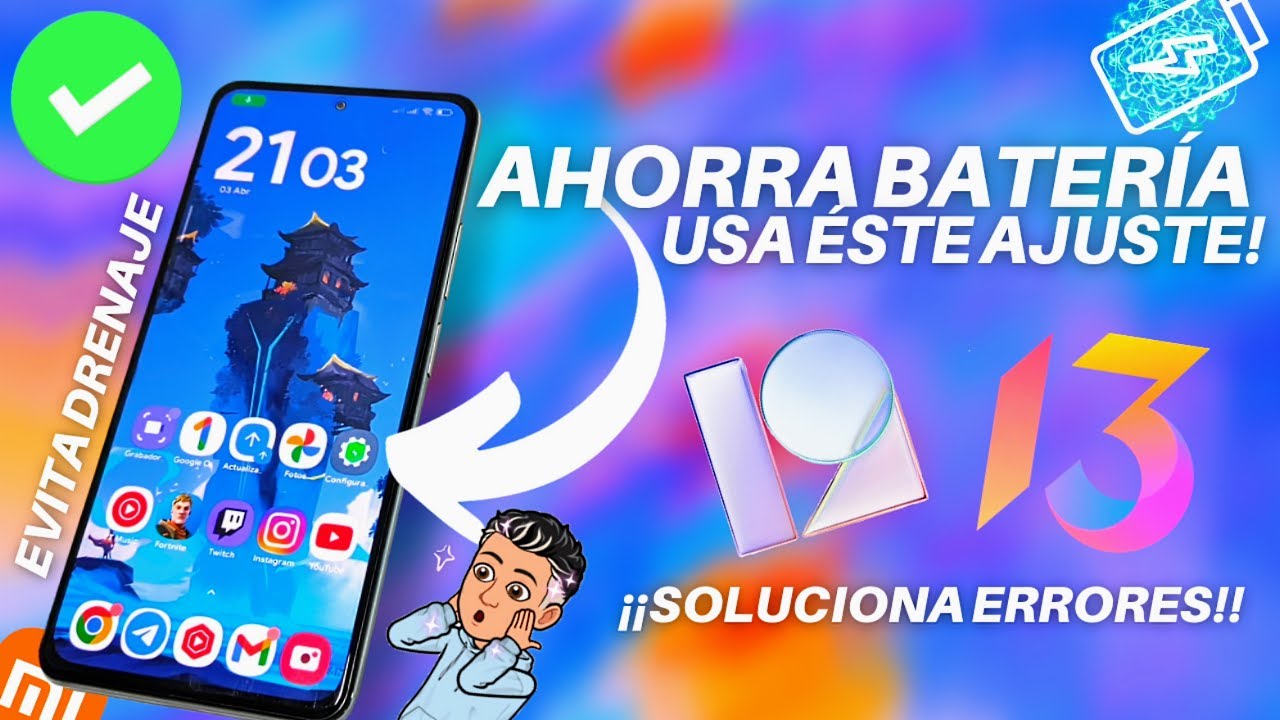 😱SE DESCARGA RAPIDO TU XIAOMI?! ✅Haz estos pequeños ajustes a la batería!! MIUI 13/12.5🔋