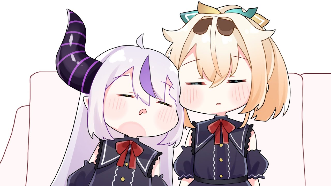 【手描き】いろはと持ち物がお揃いになってしまうラプ様【ホロライブ/ラプラス・ダークネス/風真いろは】