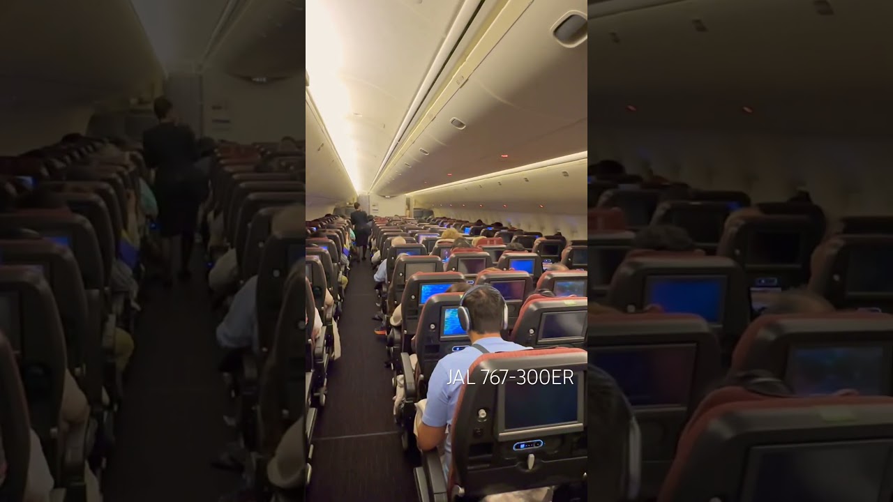Onboard JAL 767-300ER 🇯🇵 #boeing #japanairlines #japan