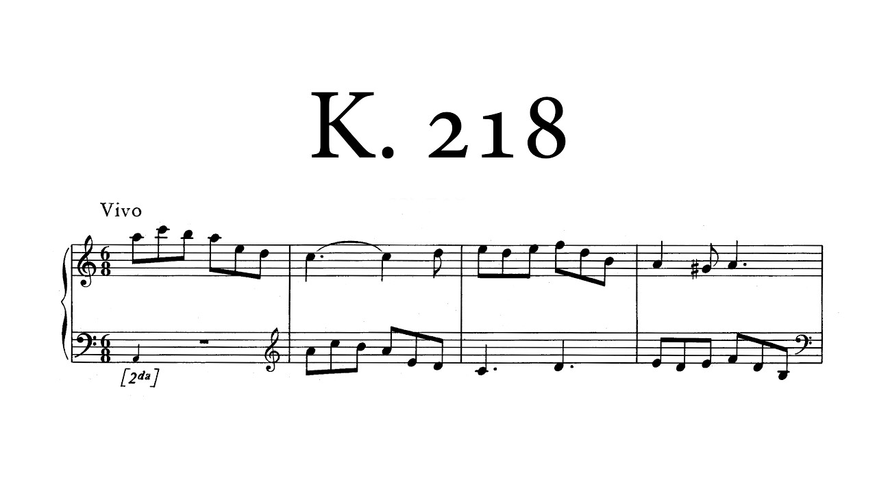 D. Scarlatti - Sonata in A minor, K.218 (Fernando De Luca)