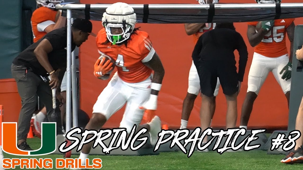 FULL PADS Running Backs, DBs, QB Passing & O-Line vs. D-Line🏈Spring Practice No. 8 Drills
