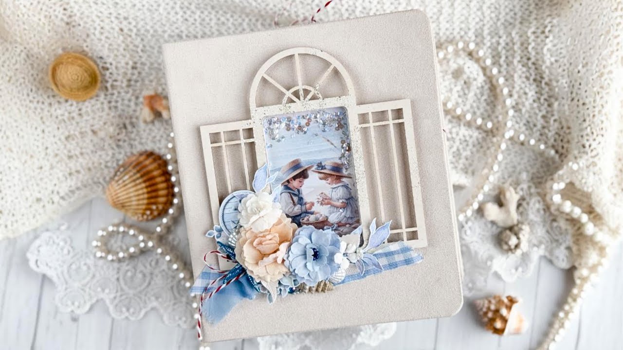 Ręcznie robiony album scrapbooking - Prezentacja - Papiery Lemoncraft Sea Story