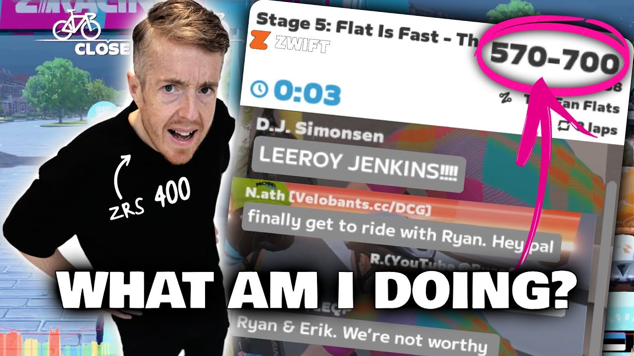 I try Zwift racing a Category A race.