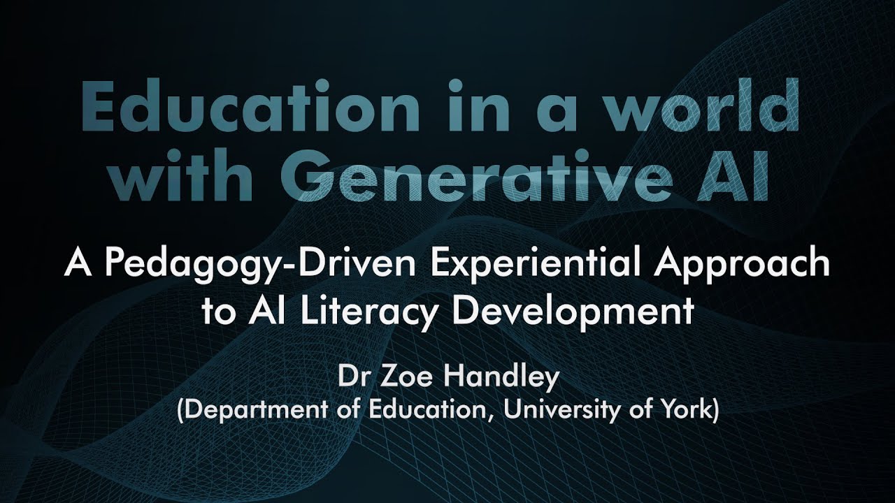 AI Mini-conference: 02.02 A Pedagogy-Driven Experiential Approach to AI Literacy Development