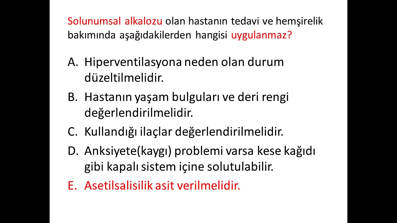 İÇ HASTALIKLARI HEMŞİRELİĞİ ÖRNEK SORULAR 1