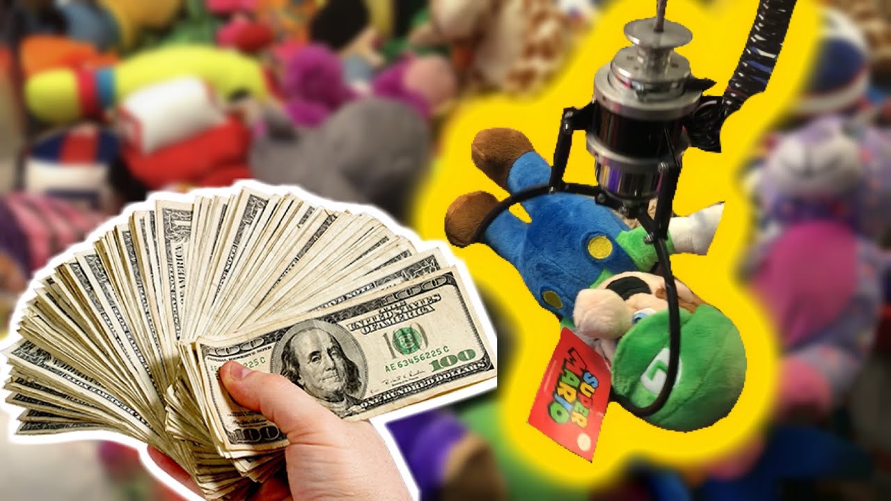 Spent $100 In A Claw Machine Trying To Win THIS!