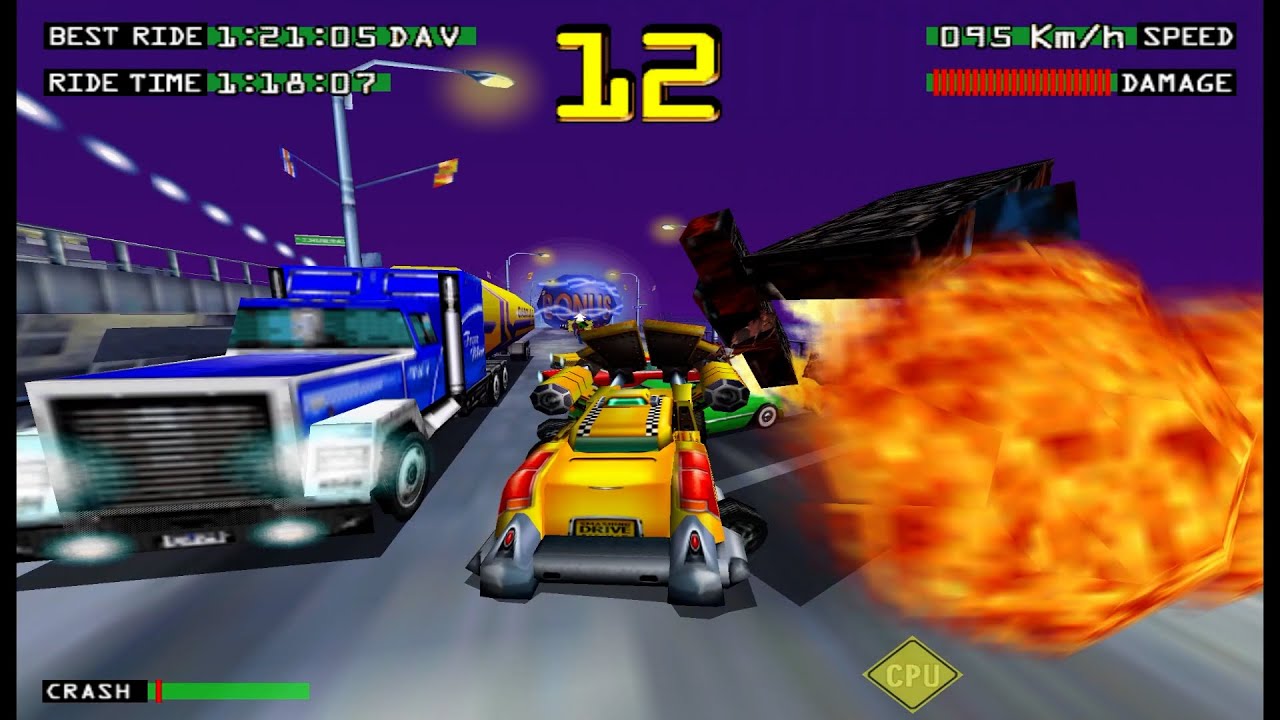 Smashing Drive (Gaelco 2000) - Night Owl shift (hard)