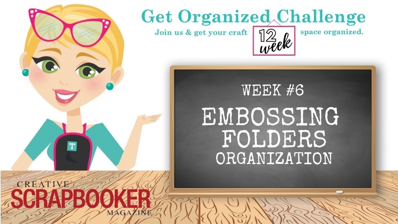 Week #6 - Embossing Folder Organization - 12 Week Get Organized Challenge with Totally-Tiffany