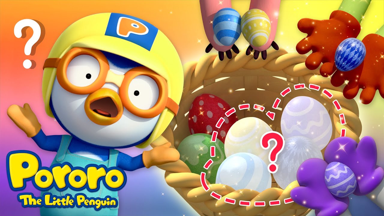 Pororo Bahasa Indonesia | Ayo Lihat Telur Warna-Warni! | Lagu Anak Anak | Pororo Si Penguin Kencil