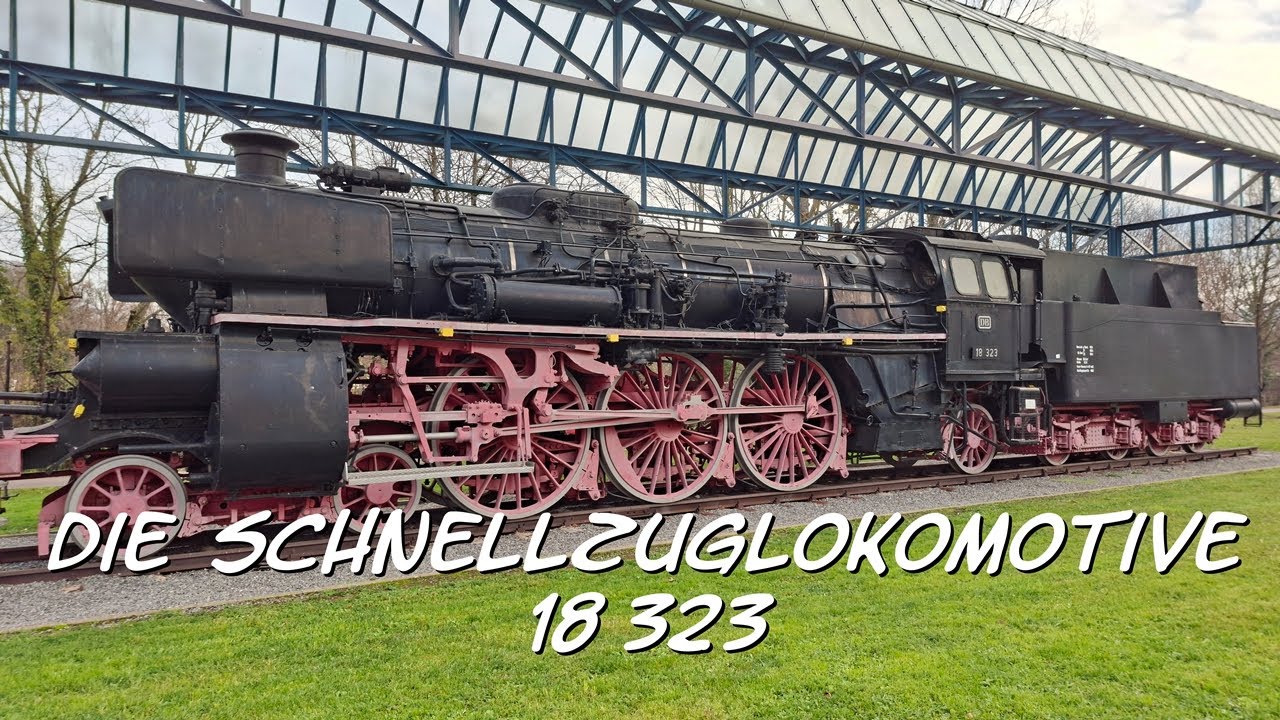Historische Dampflok 18 323 in Offenburg #4k #history