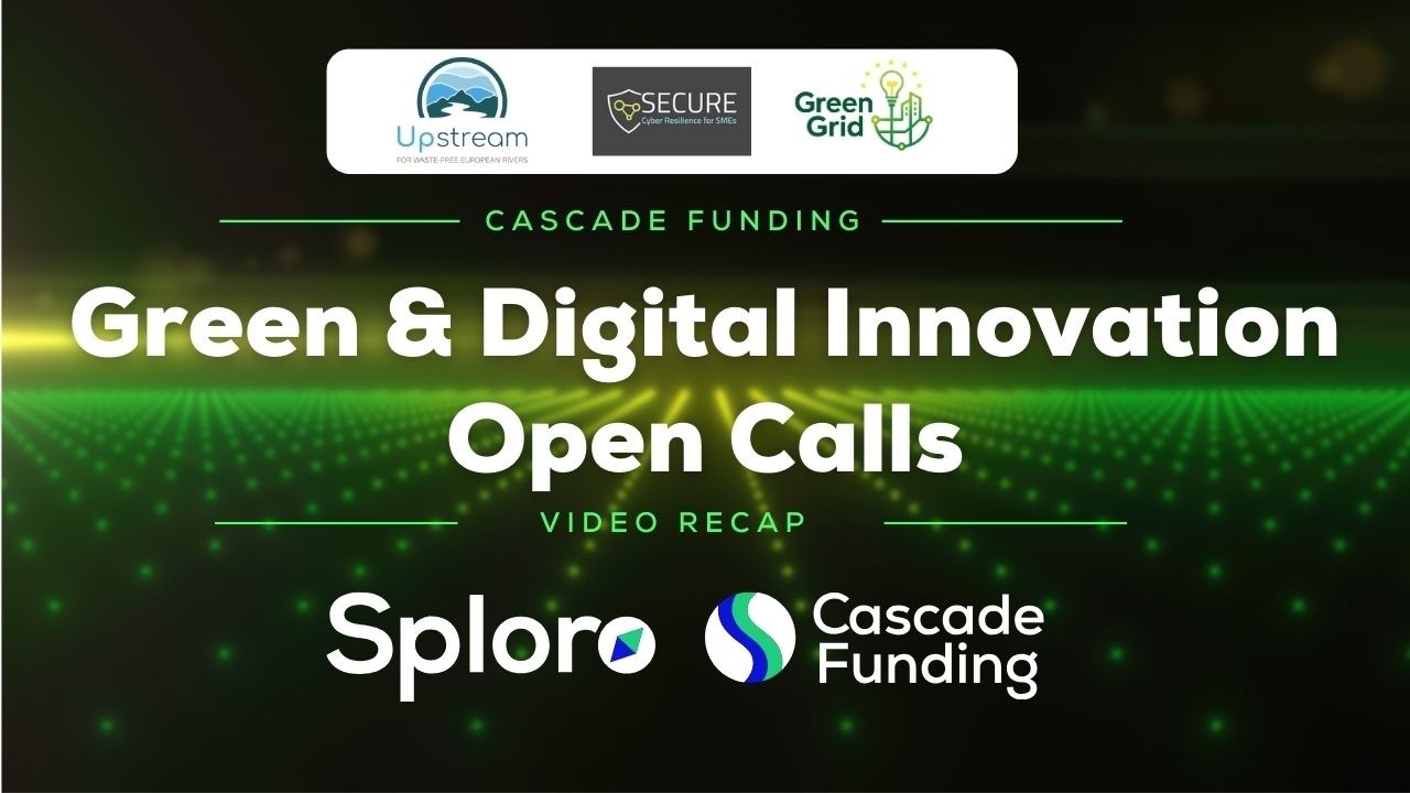 Sploro's Cascade Funding Info Session Series | Green & Digital Innovation