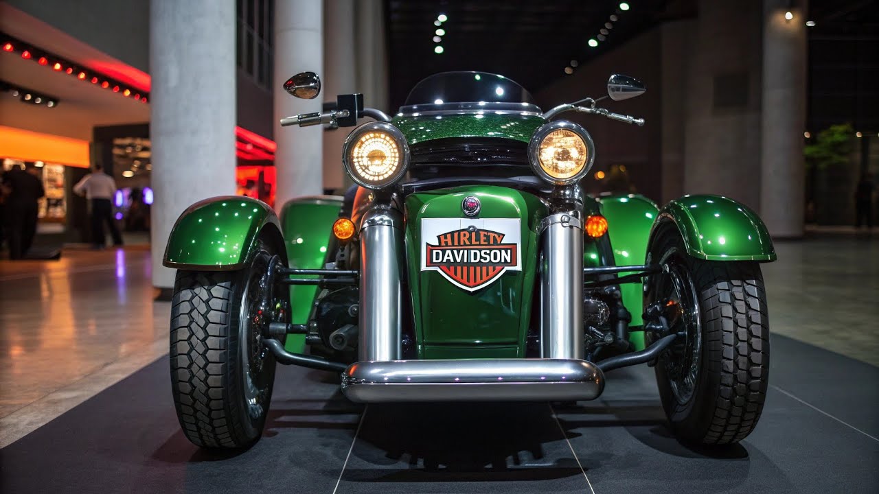 Футуристический трехколесный масл-трайк в стиле Harley-Davidson | Лучший американский мощный круизер