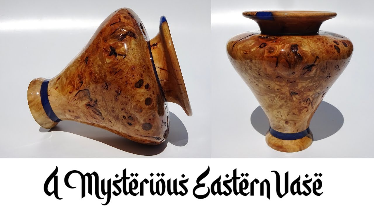Wood turning - A large Burr/Burl Eastern Style Vase
