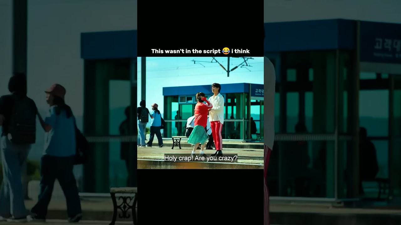 Her scream said &lsquo;this wasn&rsquo;t in the script' 😭🎬#kdrama #kdramaedit #mrplankton #kdramalovers