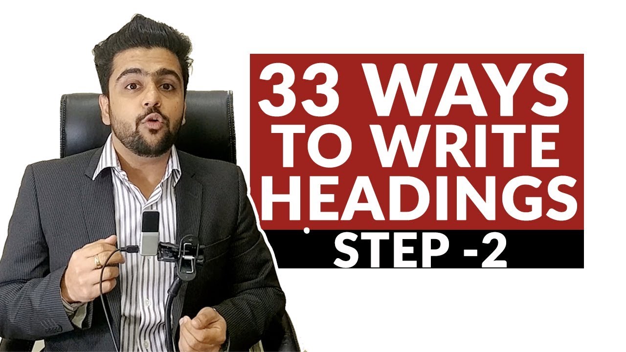 33 Ways to write effective headlines