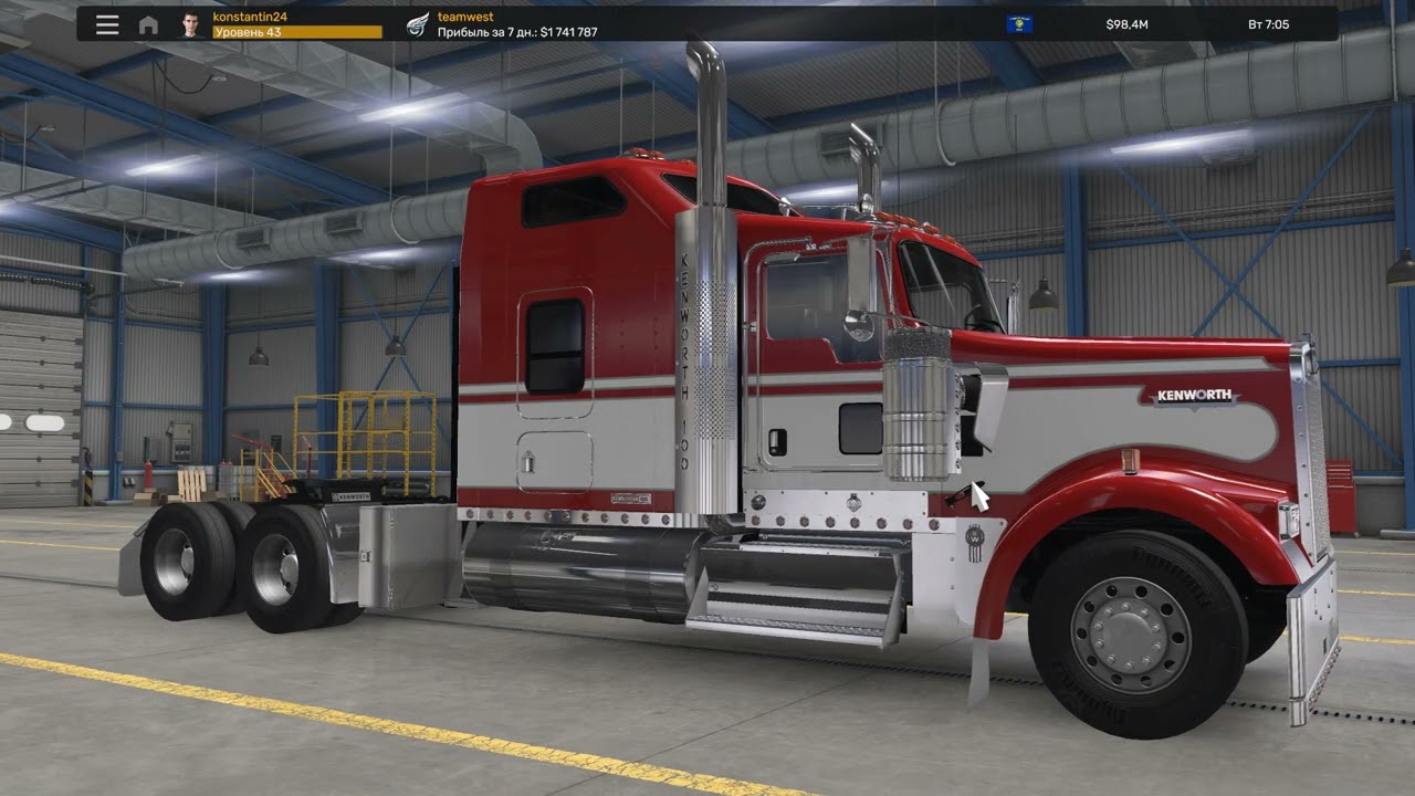 поведение руля artplays v 1500 в ATS
