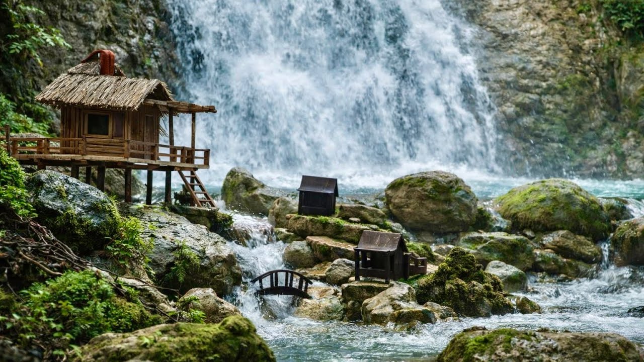 Peaceful River Flowing Sounds | | Gentle River , Relaxing Nature Sounds. White Noice For Sleep