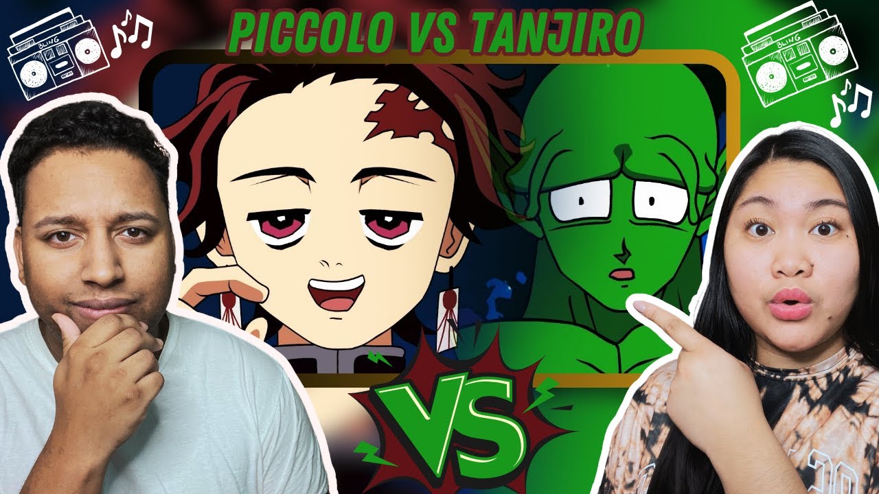Piccolo vs Tanjiro RAP BATTLE! | Couple Reacts