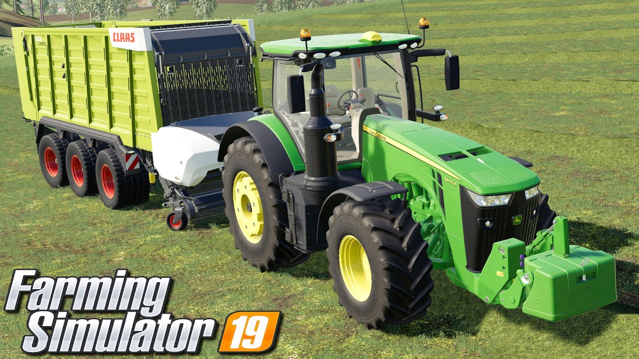 Zbieranie trawy i ugniatanie kiszonki - Farming Simulator 19 | #119