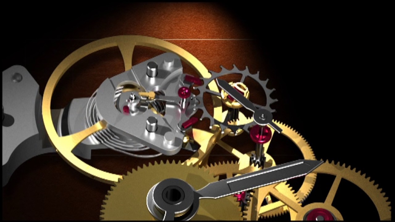 Regard à l’intérieure d'un mouvement de montre BREITLING chronographe calibre B01 ( 7750)