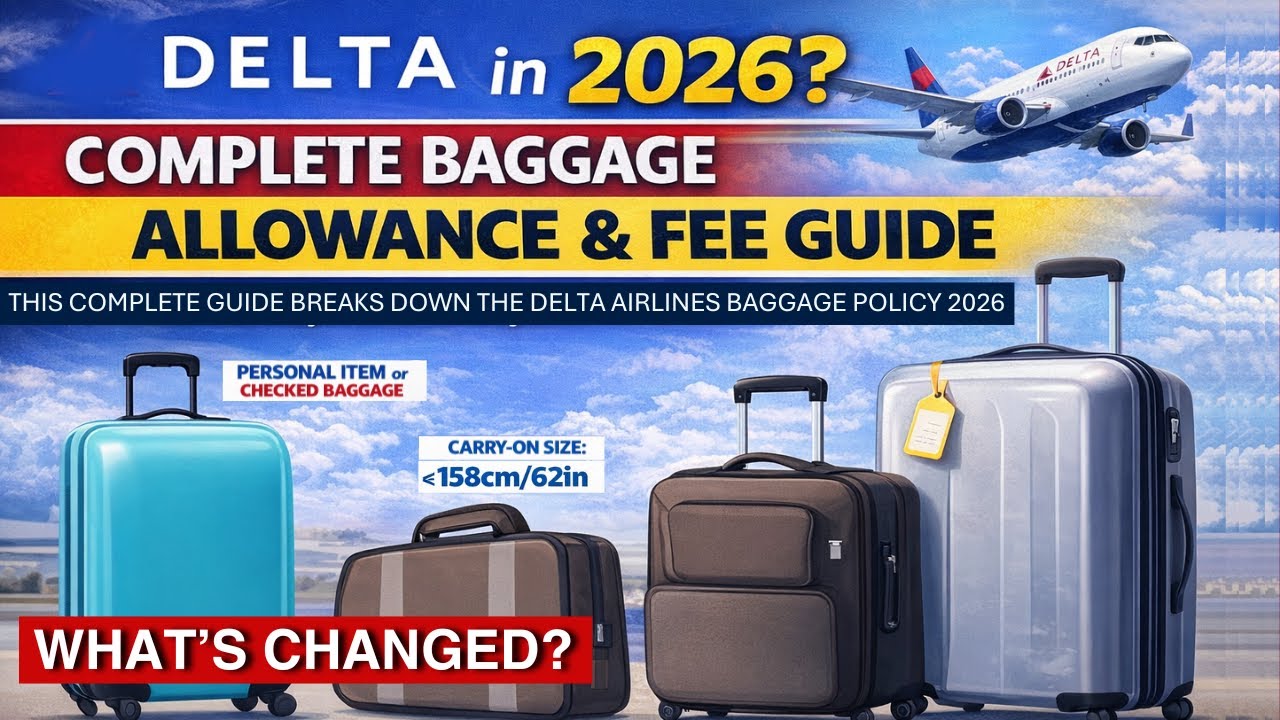 Собираетесь лететь рейсами Delta в 2026 году? Полное руководство по нормам провоза багажа и сборам.