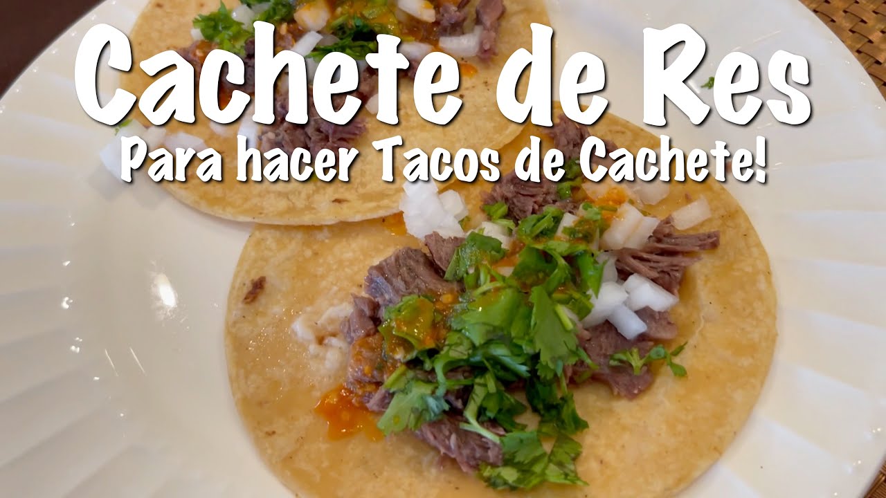 Tacos de Cachete - Como hacer Tacos de Cachete - Receta de Cachete
