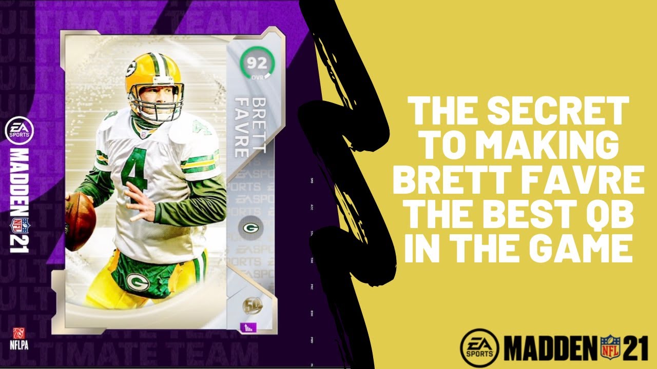 The Best Quarterback in Madden Ultimate Team| How to Make Brett Favre the Best Quarterback in MUT 21