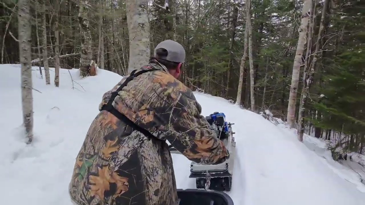 First Tracks! Testing My Homemade Snow Groomer MTB