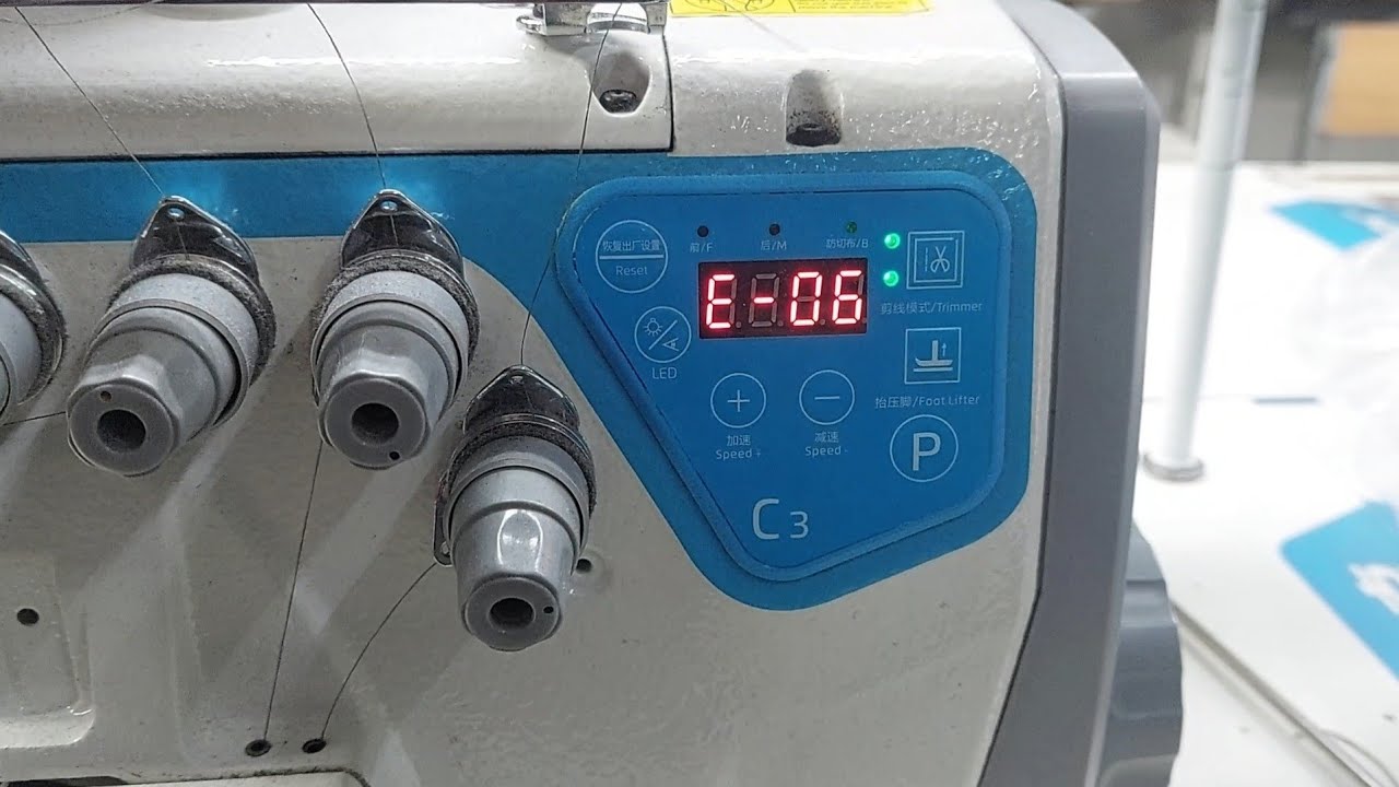 error E6 remove jack c3 overlock sewing machine, hindi