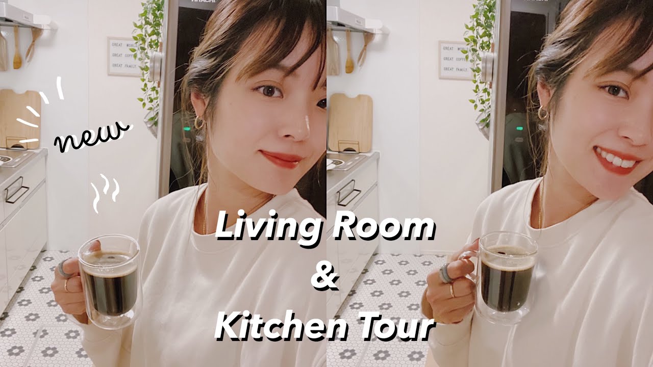 【Room Tour】初めてのキッチン＆リビングダイニング🌿(IKEA.ZARA homeなどナチュラルインテリア)【ルームツアー】