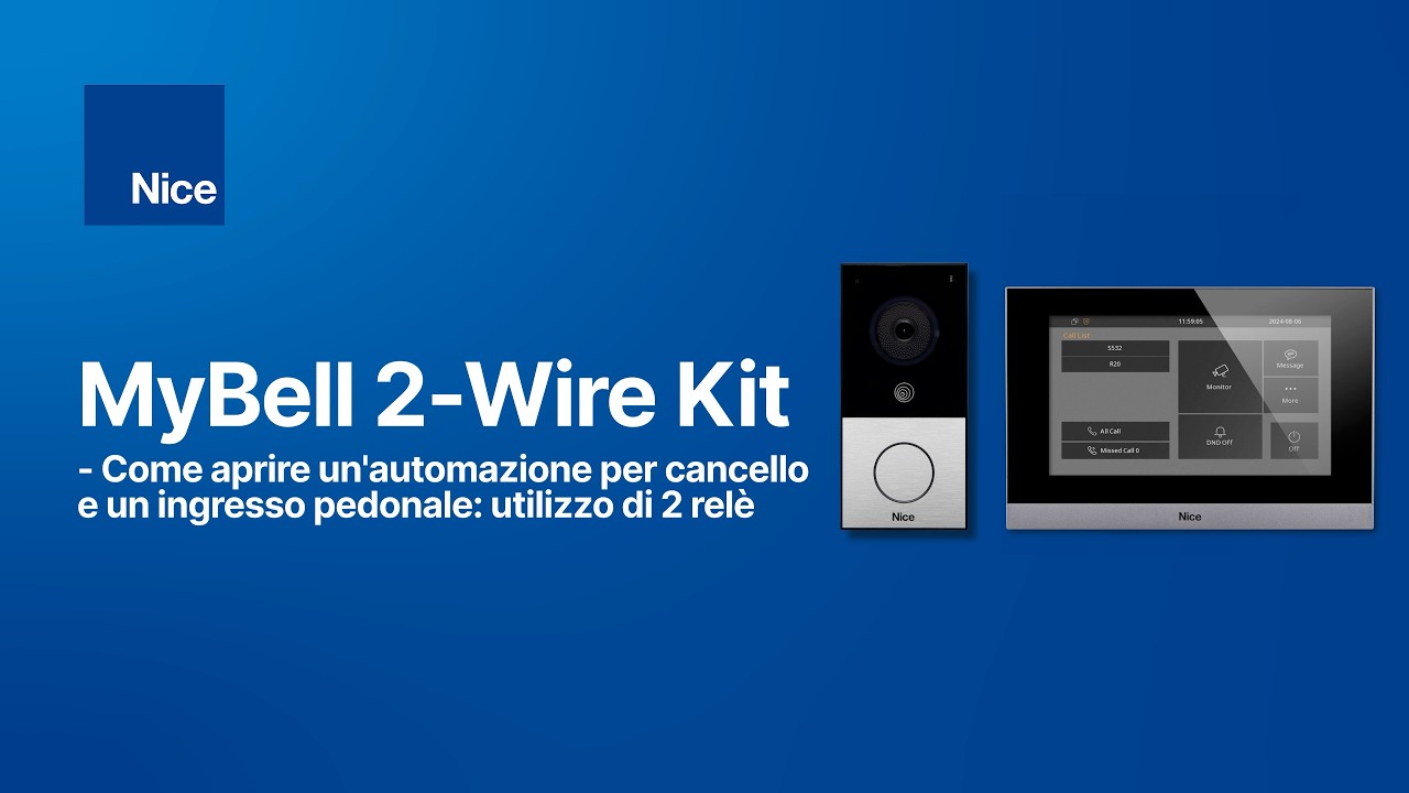 MyBell 2 Wire kit: utilizzo di 2 relè