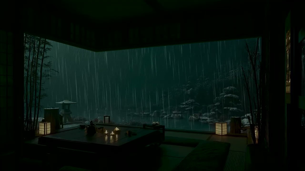 Peaceful Japanese Rain Ambience: Soothing Zen Garden Sounds for Focus and Deep Sleep