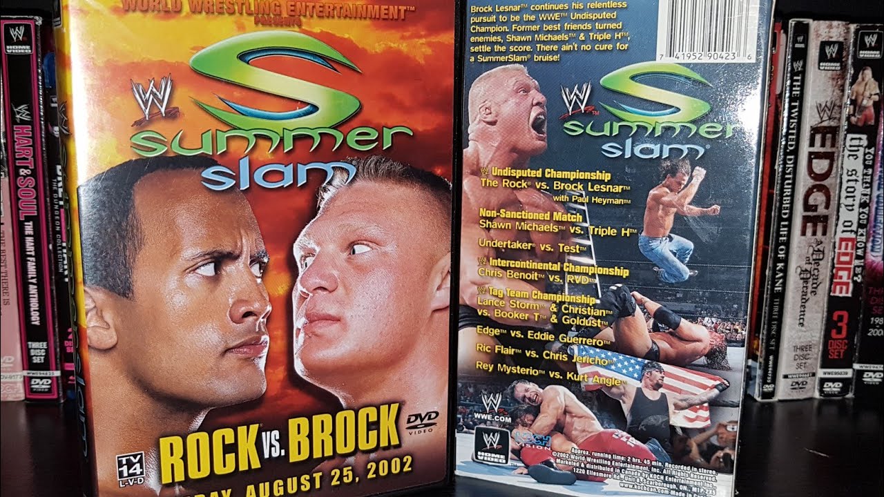 WWE SummerSlam 2002 DVD Review - Rock vs Brock