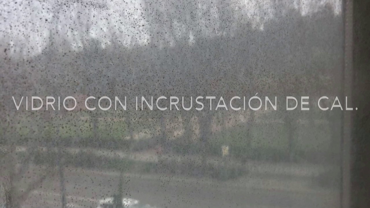 Limpiar cal en vidrios. Anti-incrustante