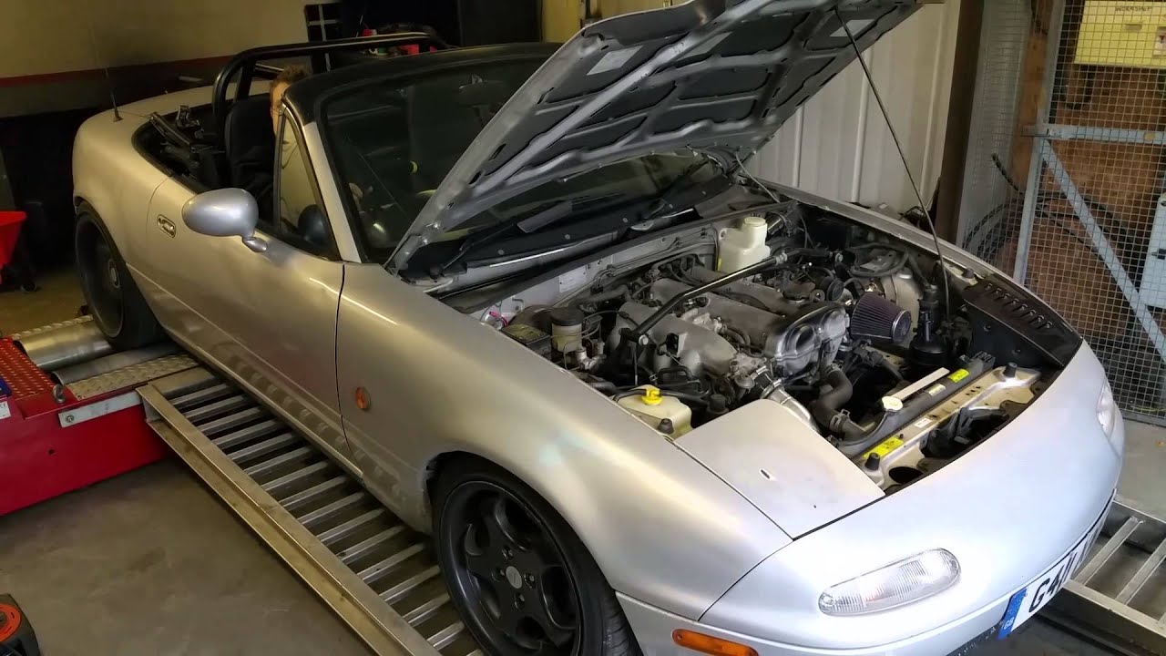 MX-5 Turbo 1600 220bhp TD04 :: Rolling Road Mapping @ M-Tech Automotive