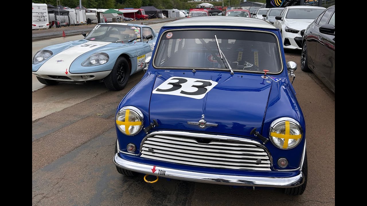 Classic Mini Cooper S on Danish Master 2025 at Ring Knutstorp.