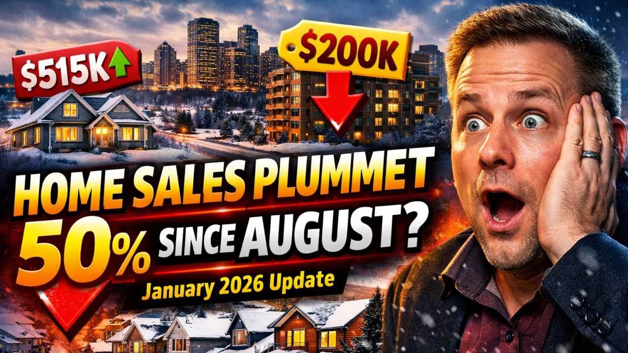 Edmonton Home Sales Plunge in January?! (2026 Market Update)