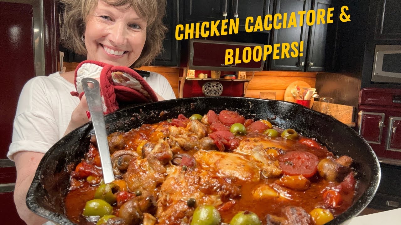 Chicken Cacciatore Italian Dish! Easy, Delicious & Fancy  Don’t Forget The Bloopers!