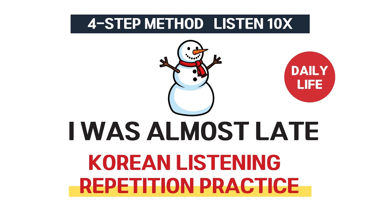 Korean Listening Practice | Driving in Heavy Snow❄️