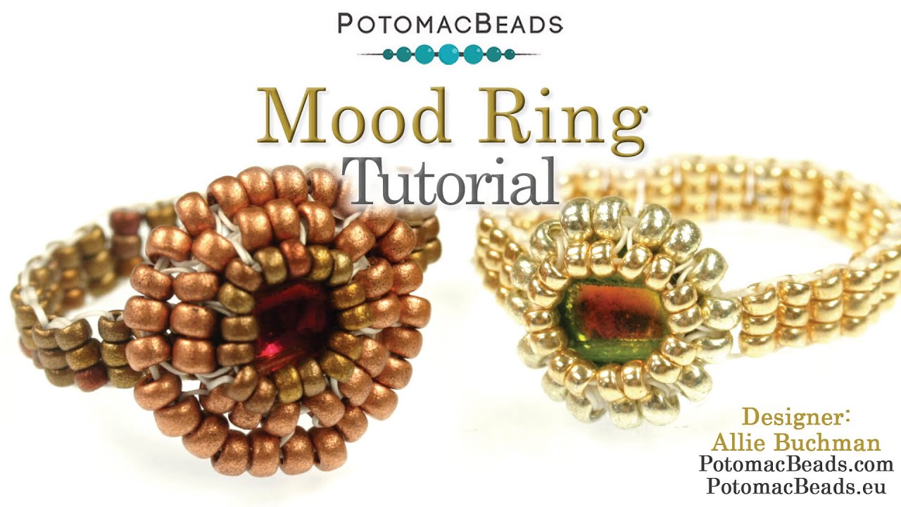 Mood Ring- DIY Jewelry Making Tutorial by PotomacBeads
