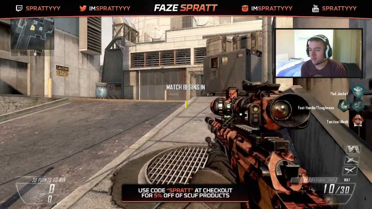 FaZe Spratt vs FaZe Wally - 59 Kill FFA Challenge.
