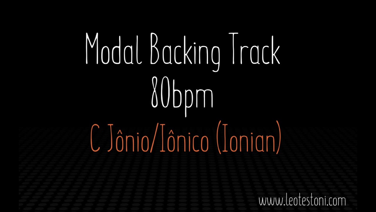 Modal Backing Track C Jônio (Jonian) - 80 bpm
