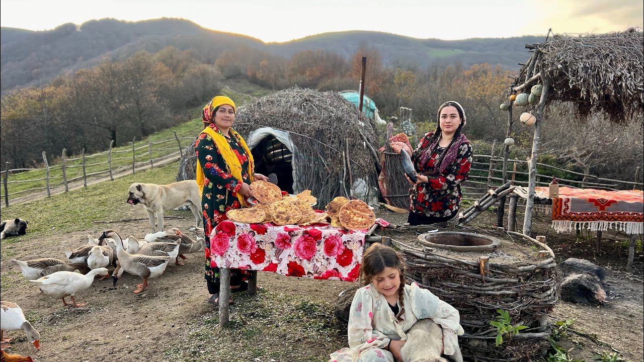 Nomadic Life: Making Local Butter and Cooking Stuffed Trout with Tandoor Bread