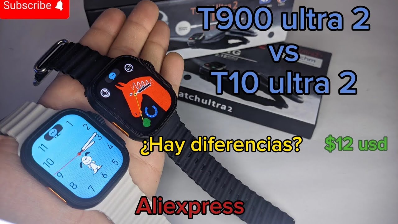 T900 ultra 2 vs T10 ultra 2 ¿Cuál de estos 2 ultras vale más la pena? Aliexpress.