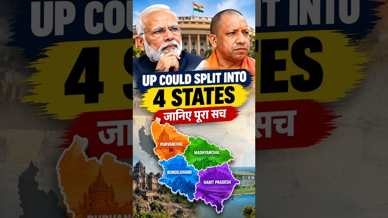 Why Does UP Want to Split Into 4 States Now? UP Divided Into 4 States?