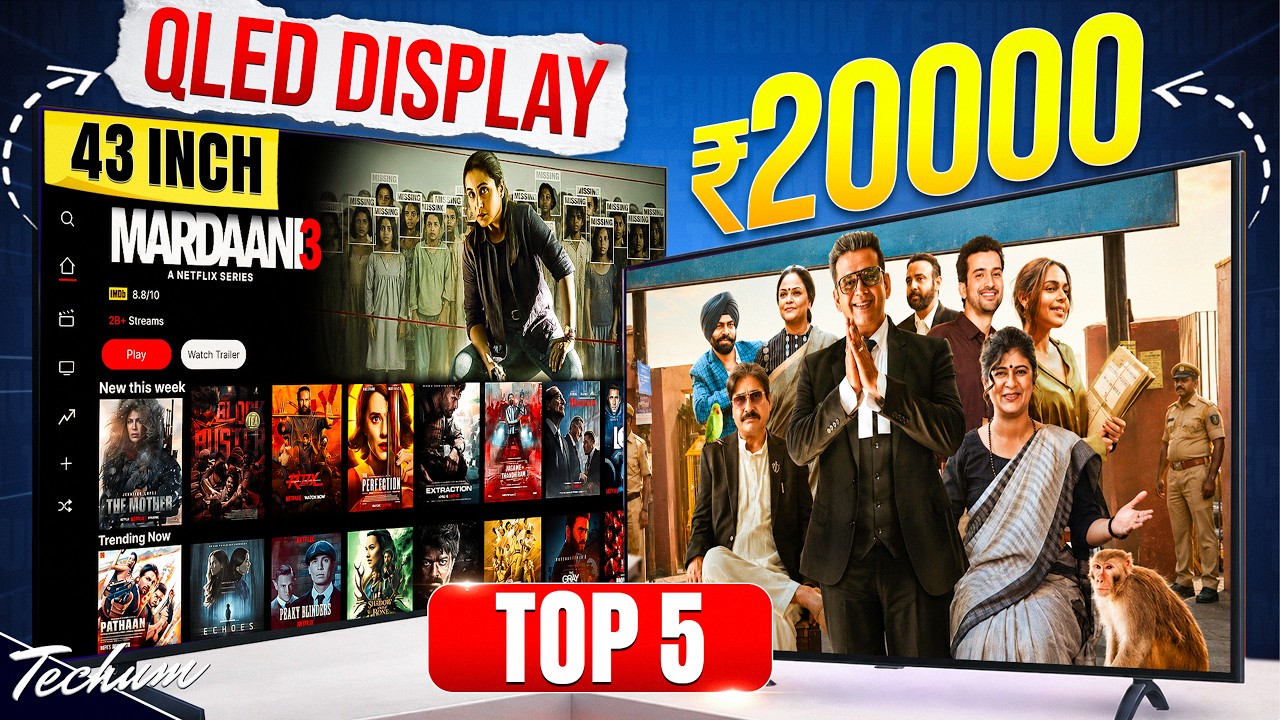 Best 43 Inch 4k TV 2026🔥Samsung vs LG vs Sony vs Xiaomi🔥Best 43 Inch TV Under 20000